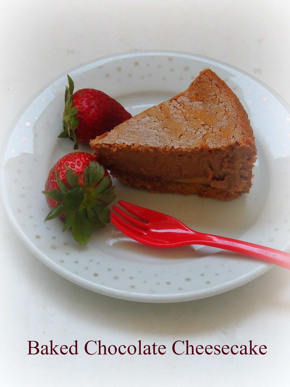 Priya's Versatile Recipes Baked Milk Chocolate CheeseCake/Baked