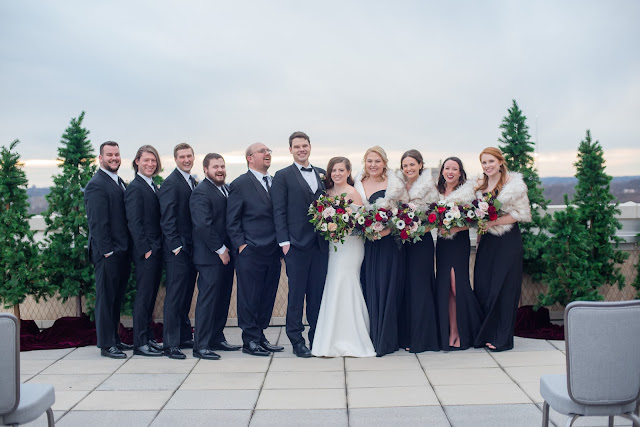 Amanda & George's Outdoor Winter Wedding at The Chase Park Plaza | St. Louis Wedding Photographer & Videographer