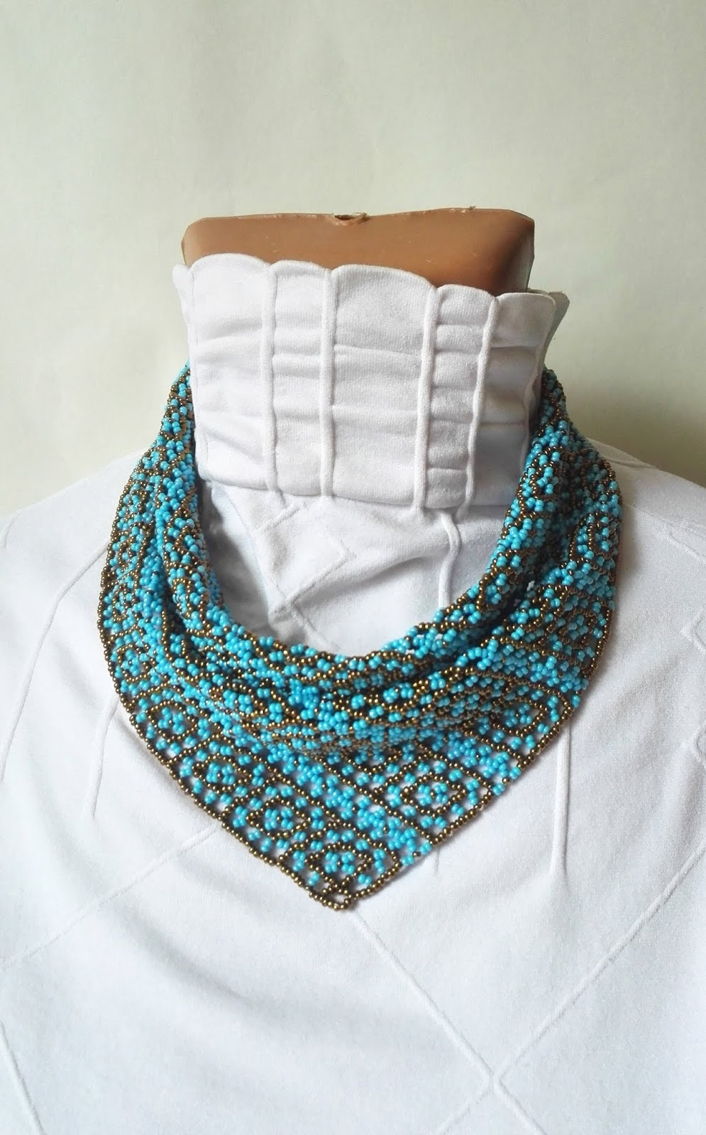 Beaded Scarf Necklace Patterns by Kadabrra / The Beading Gem