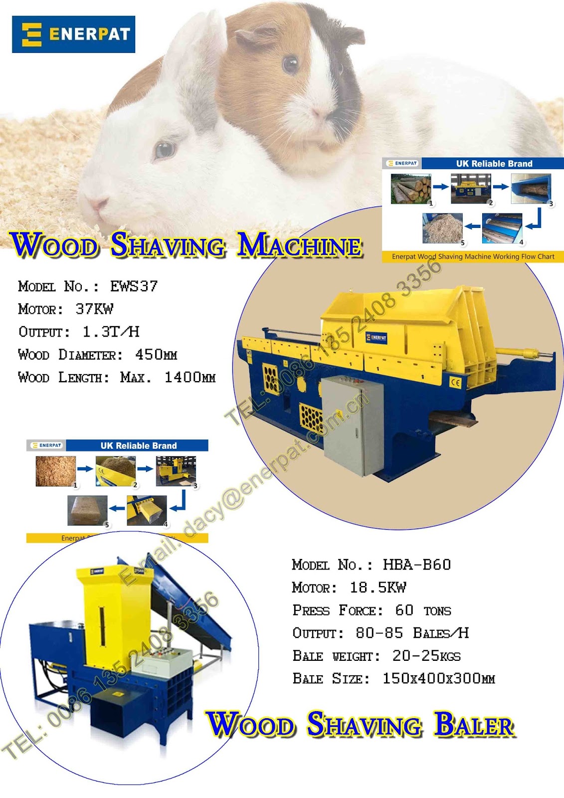 Wood Shaving Machine for ANIMAL BEDDING