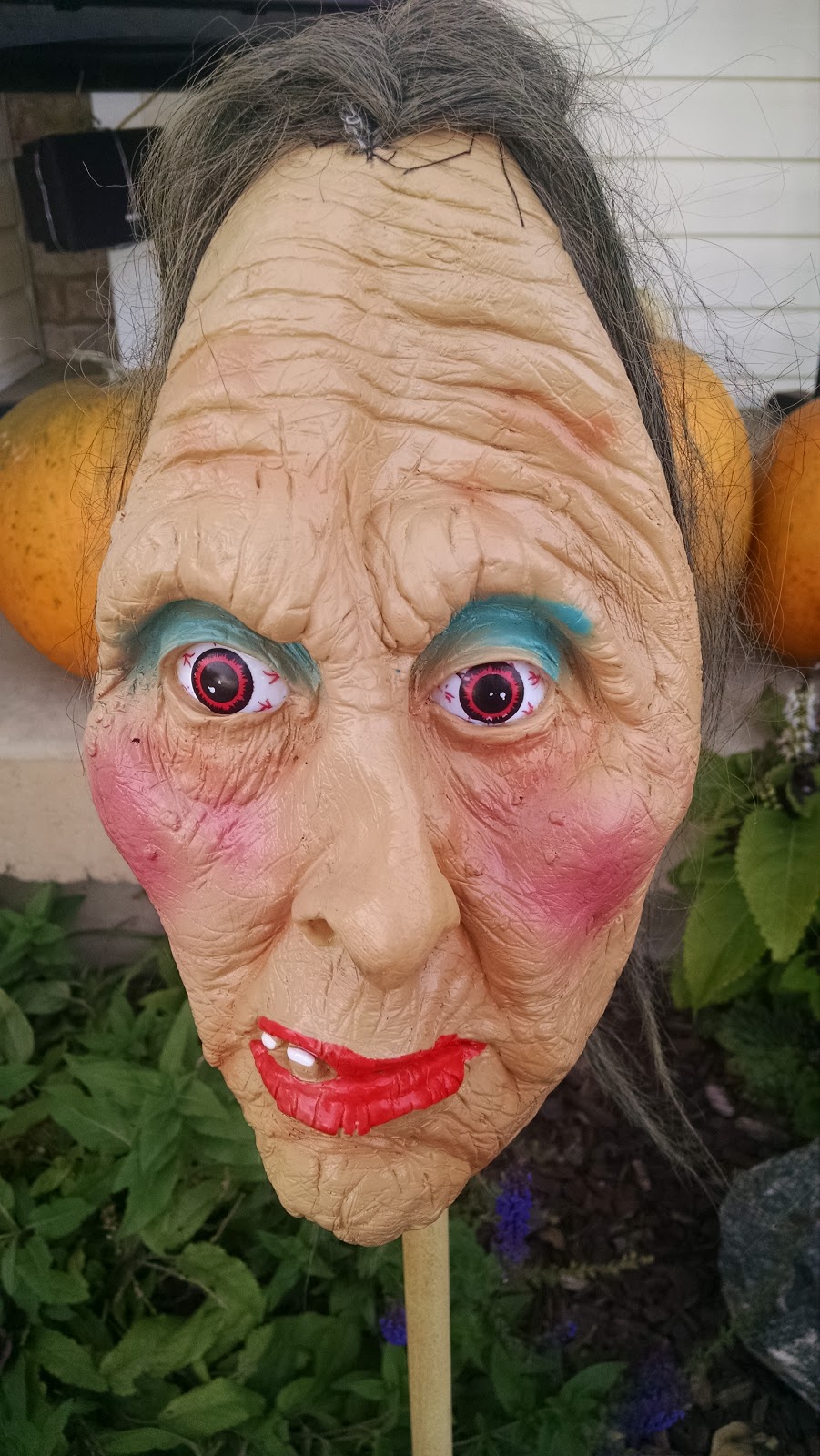 Must Run in the Family How to Glue Eyes on a Halloween Mask