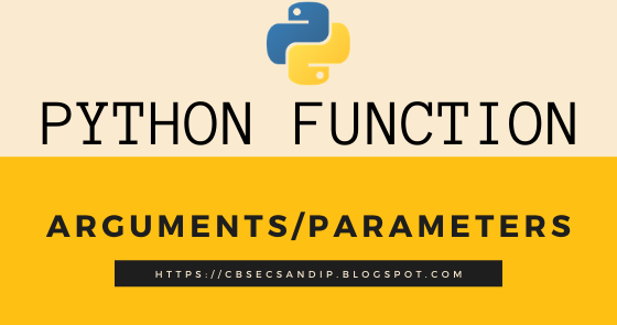 Types of Arguments / Parameters in Python Functions (Class 12 Computer ...