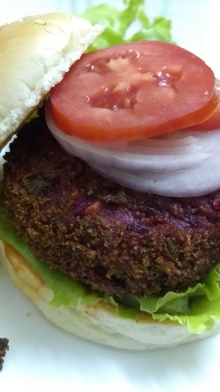 My Recipes Red Tikki Veg Burger