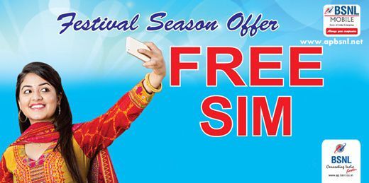 BSNL Offers FREE SIM card to new customers in AP Telangana BSNL Offers FREE SIM card to new customers in AP Telangana