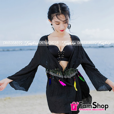 Áo Choàng Đi Biển M346 ao choang di bien M346