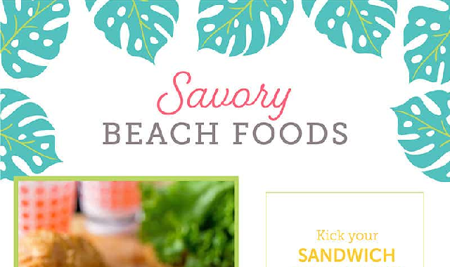 Savory Beach Foods #infographic