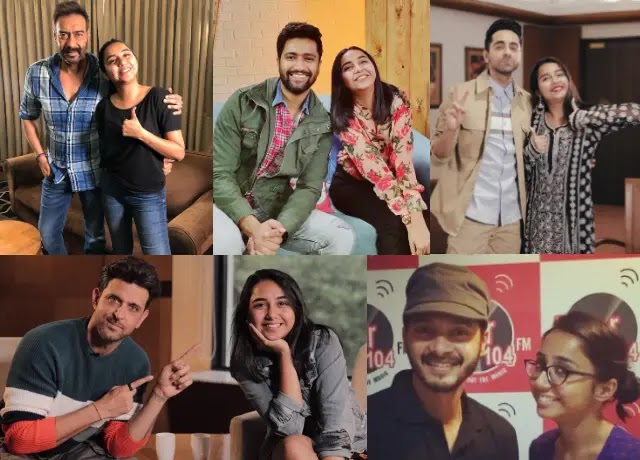 Prajakta Koli with bollywood celebrities Prajakta Koli with bollywood celebrities