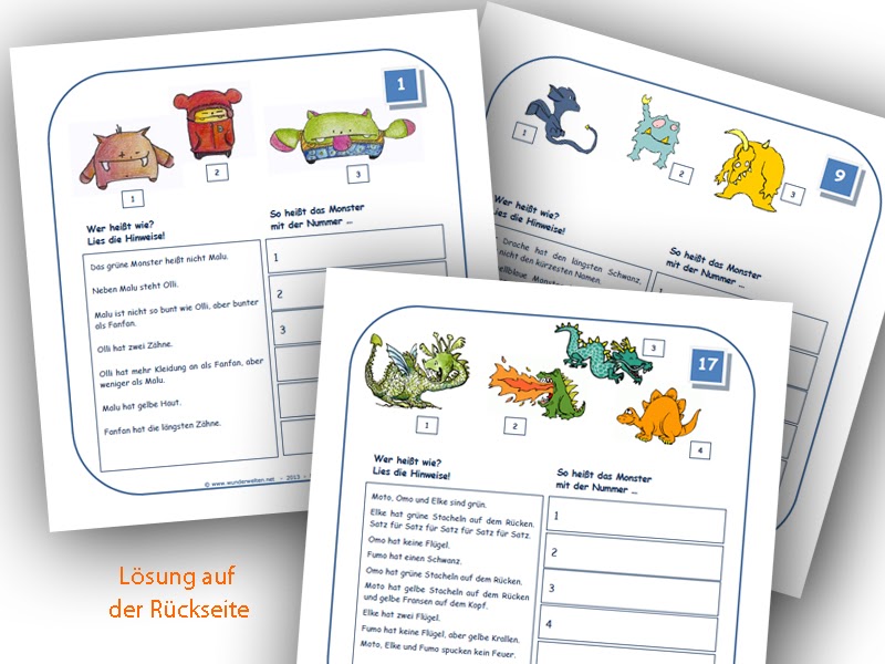 Grundschule Arbeitsblätter: Logicals 2. Klasse - Logicals Grundschule ...