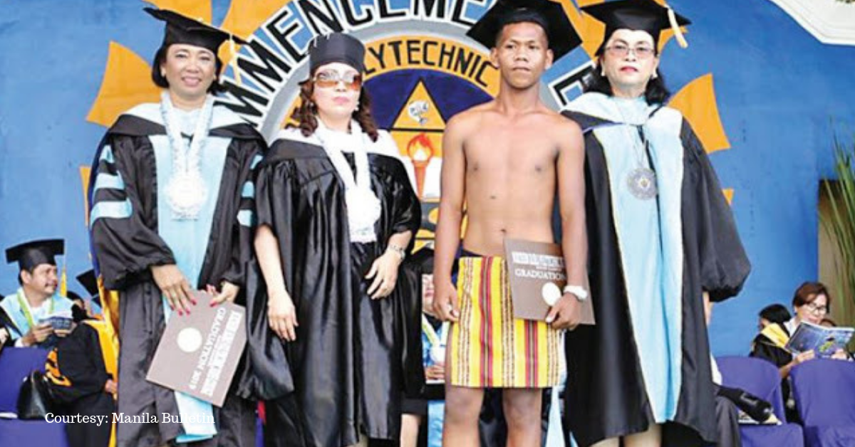 Mangyan Proudly Graduates from College While Wearing a Traditional ‘Bahag’