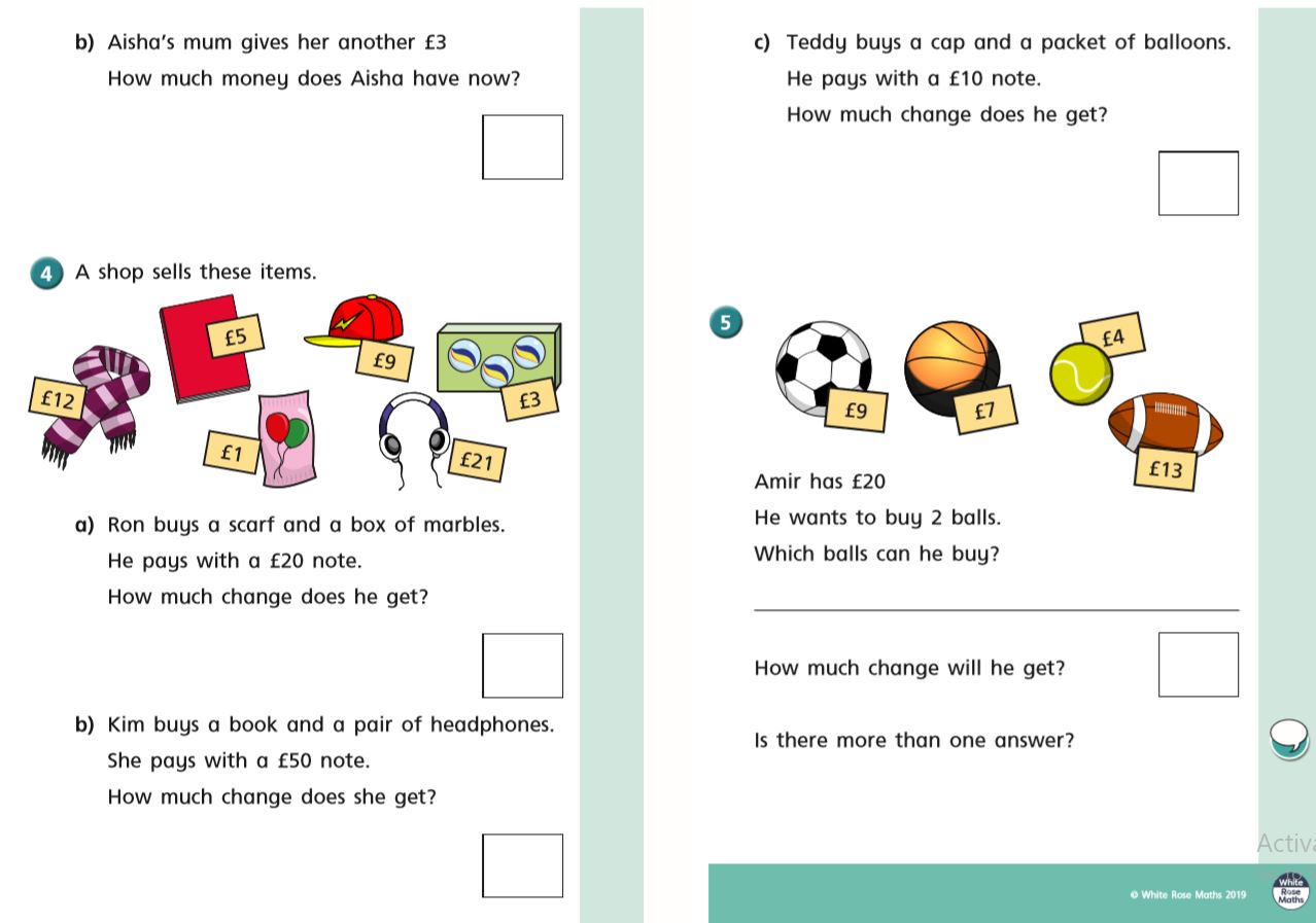 Year 2: Alternate Maths Week 11