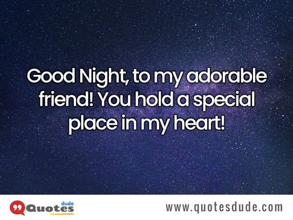 Good Night Images With Quotes and Message For Friends