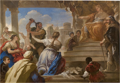 El juicio de Salomón. Luca Giordano. Colección el Museo de Prado