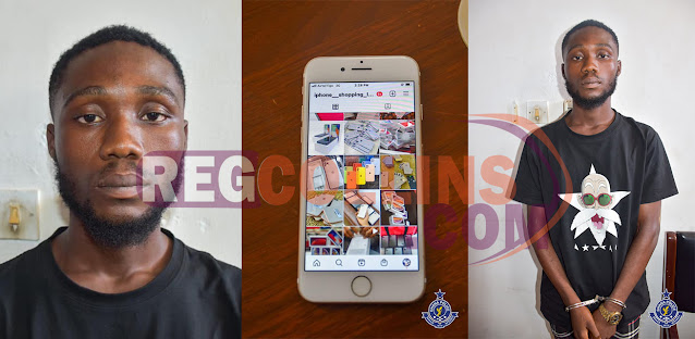 iPhone Fraudster arrested at the Accra Mall - Ghana Police Service