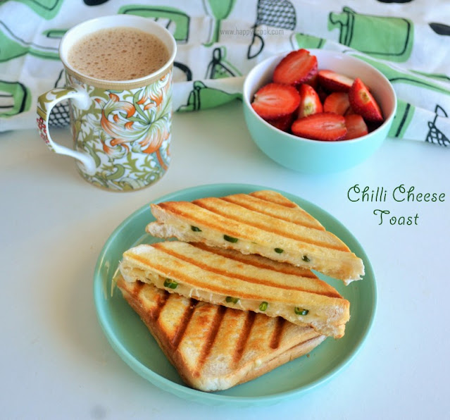 Chilli Cheese Toast Recipe Happy's Cook