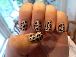 leopard nail purple polish artificial finally