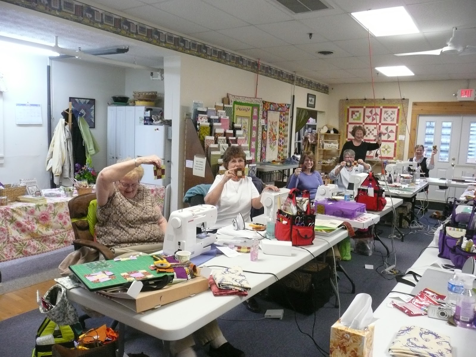 Annemarie's Anecdotes My Class at Ivy Thimble Quilt Shop