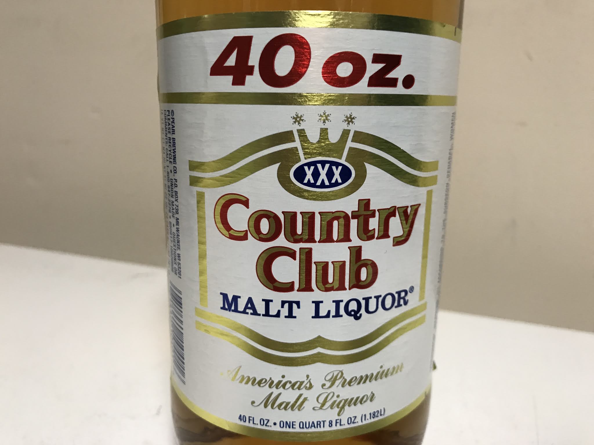Forty Of The Week Country Club Malt Liquor