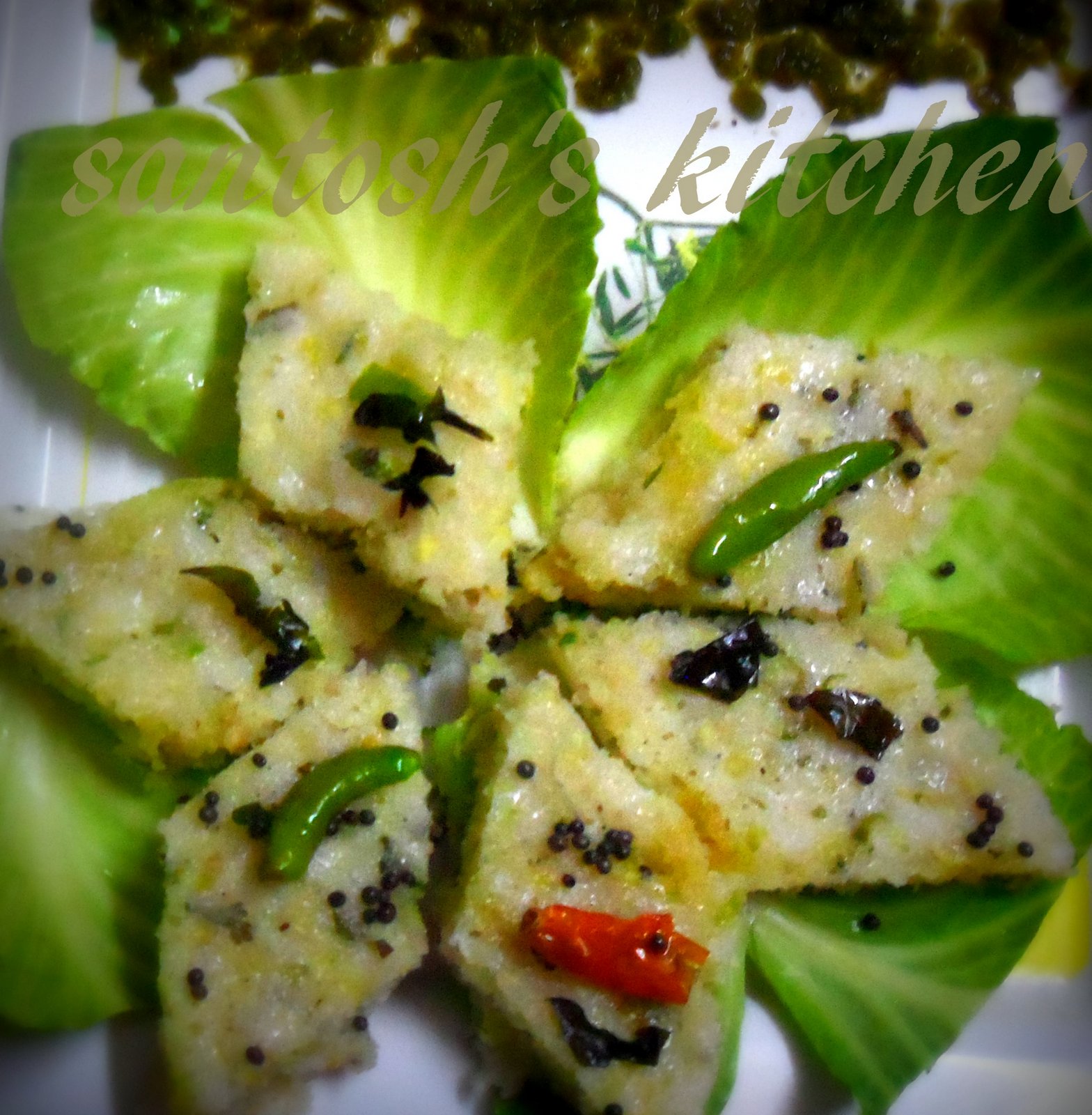  Cabbage Dhokla....A Twist