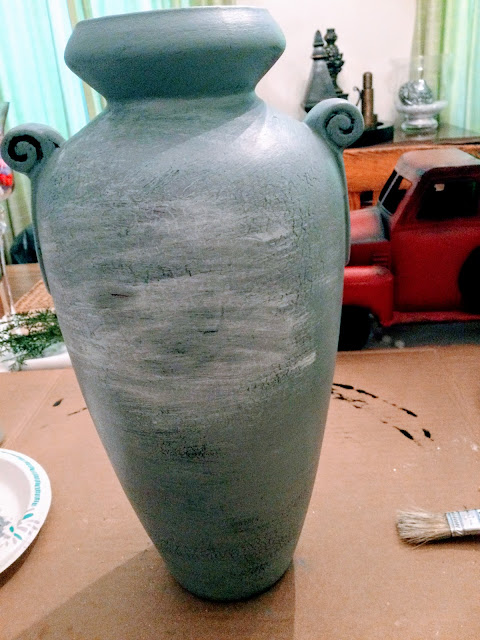 How to paint a vase with gesso paint