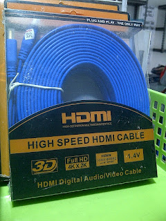 Jual HDMI, Kabel HDMI to HDMI, Harga HDMI Cable 10M FLAT COLOR