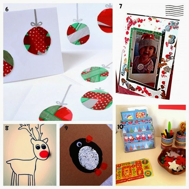 Learn with Play at Home: 25 Christmas Card ideas Kids can make.