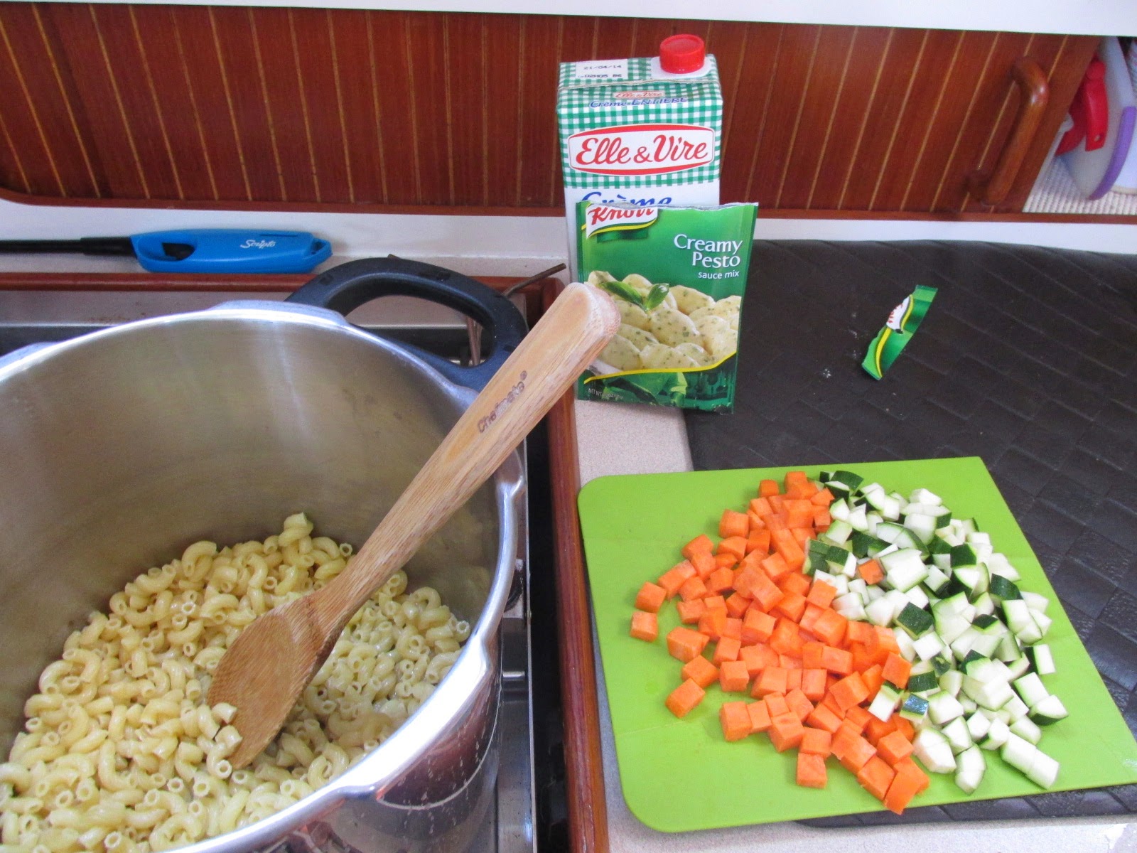 Beyond Burgoo Pressure Cooker Pasta and Knorr Sauce Packets