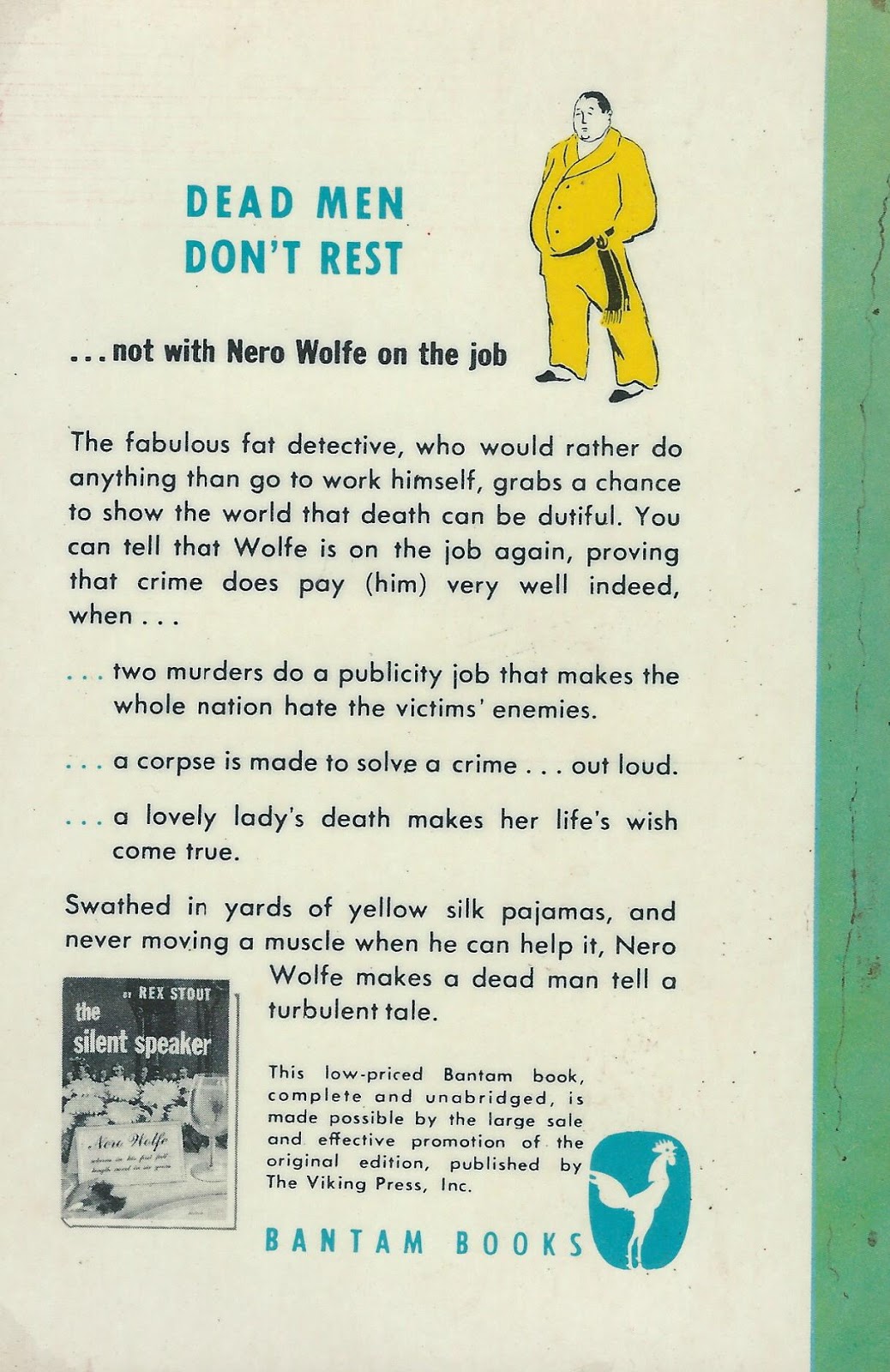 Bitter Tea and Mystery The Silent Speaker Rex Stout