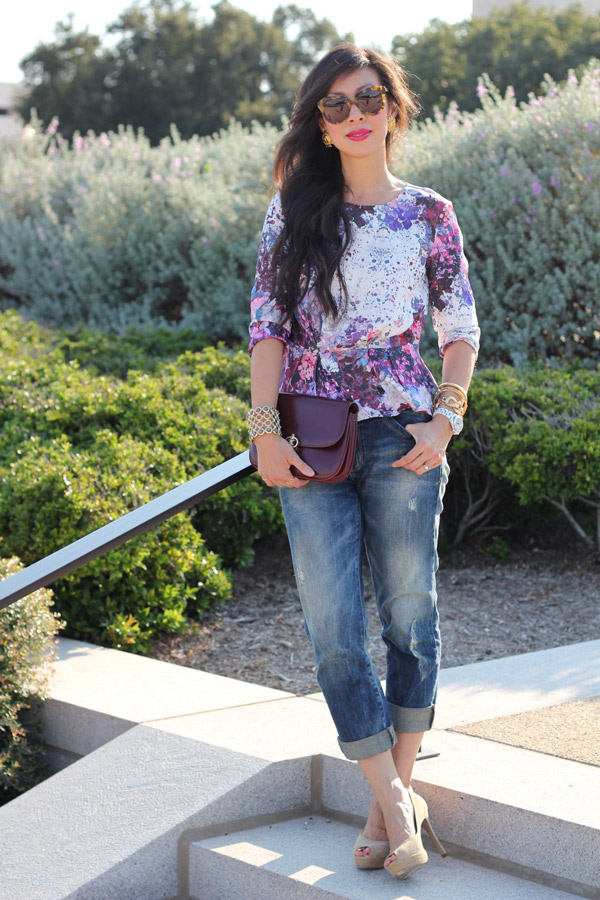 style of sam, lana del ray collection, H&M peplum, Zara distressed jeans, YSL platform peeptoes, vintage Celine bag