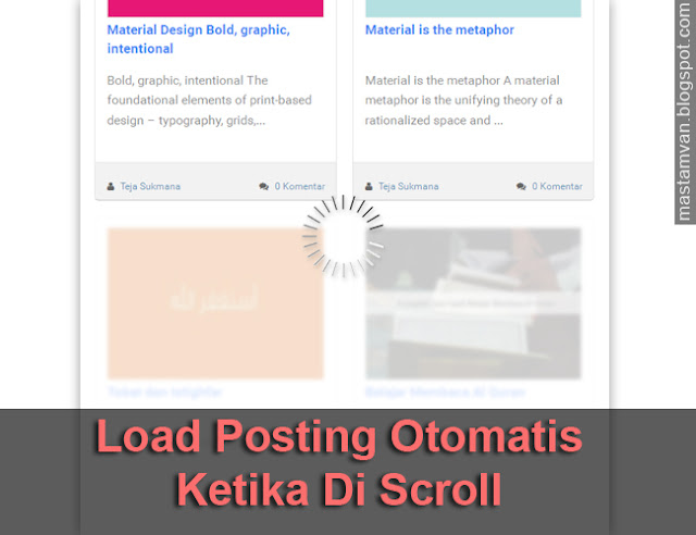 Page Navigation Menjadi Autoload Ketika Di Scroll auto-load-page navigation-post-blog