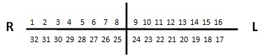 dental post palmer notation charting