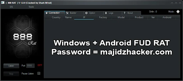 888 RAT ( Pro ) For Windows + Android v1.0.9 Cracked Free