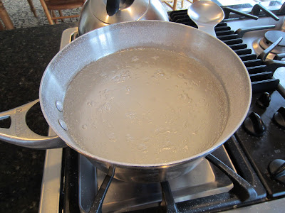 boiling water in pan - natural cleaning methods