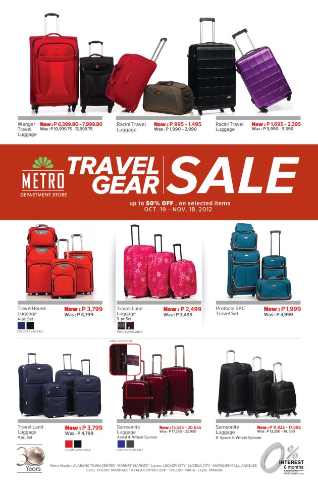 Metro luggage sale Clearance