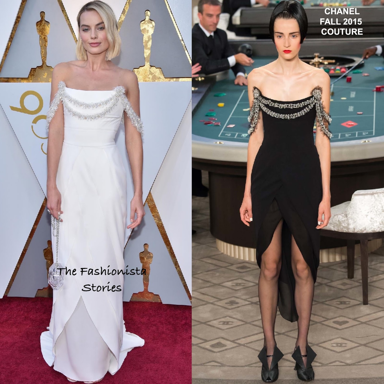 Margot Robbie in Chanel Couture at the 90th Academy Awards