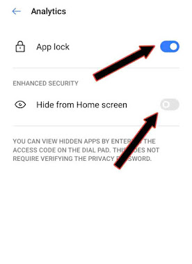 How to hide app on realme smartphone