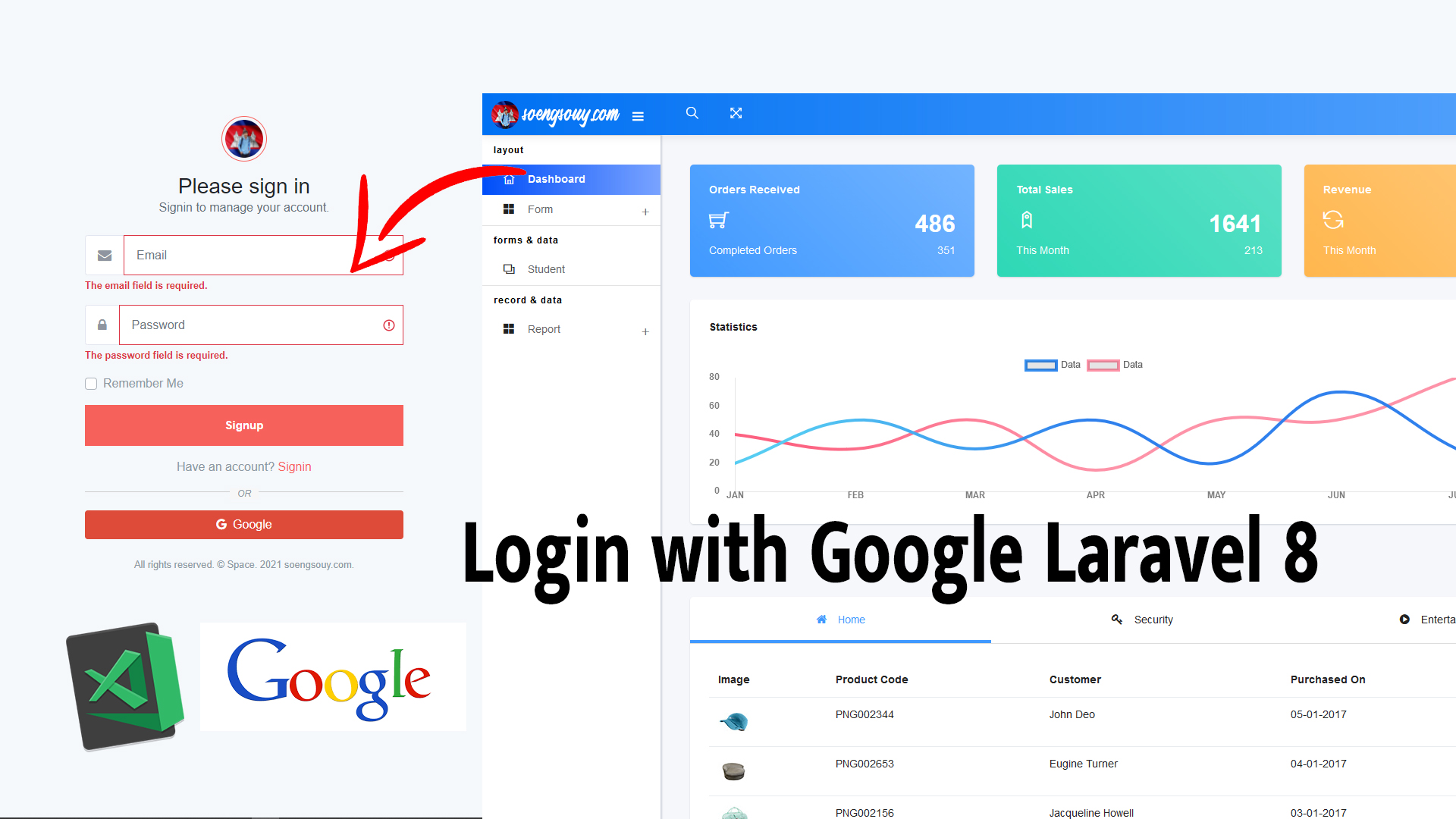 laravel socialite database laravel socialite database