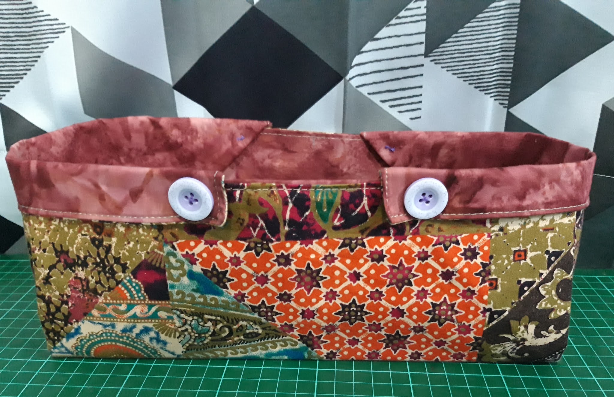 Delia Switlof STURDY ORIGAMI FABRIC BASKET