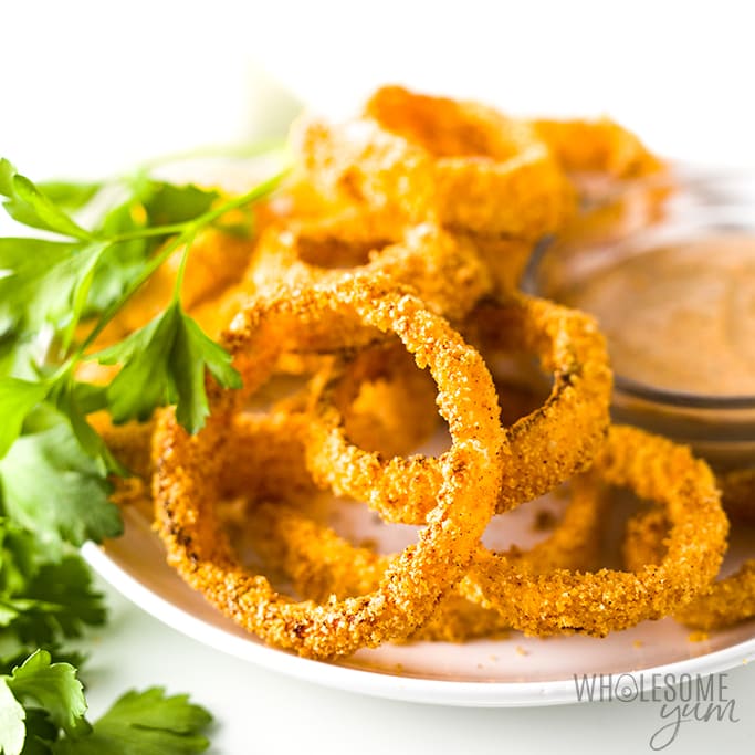 AIR FRYER KETO ONION RINGS RECIPE Desserts Recipes Online