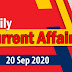 Kerala PSC Daily Malayalam Current Affairs 20 Sep 2020