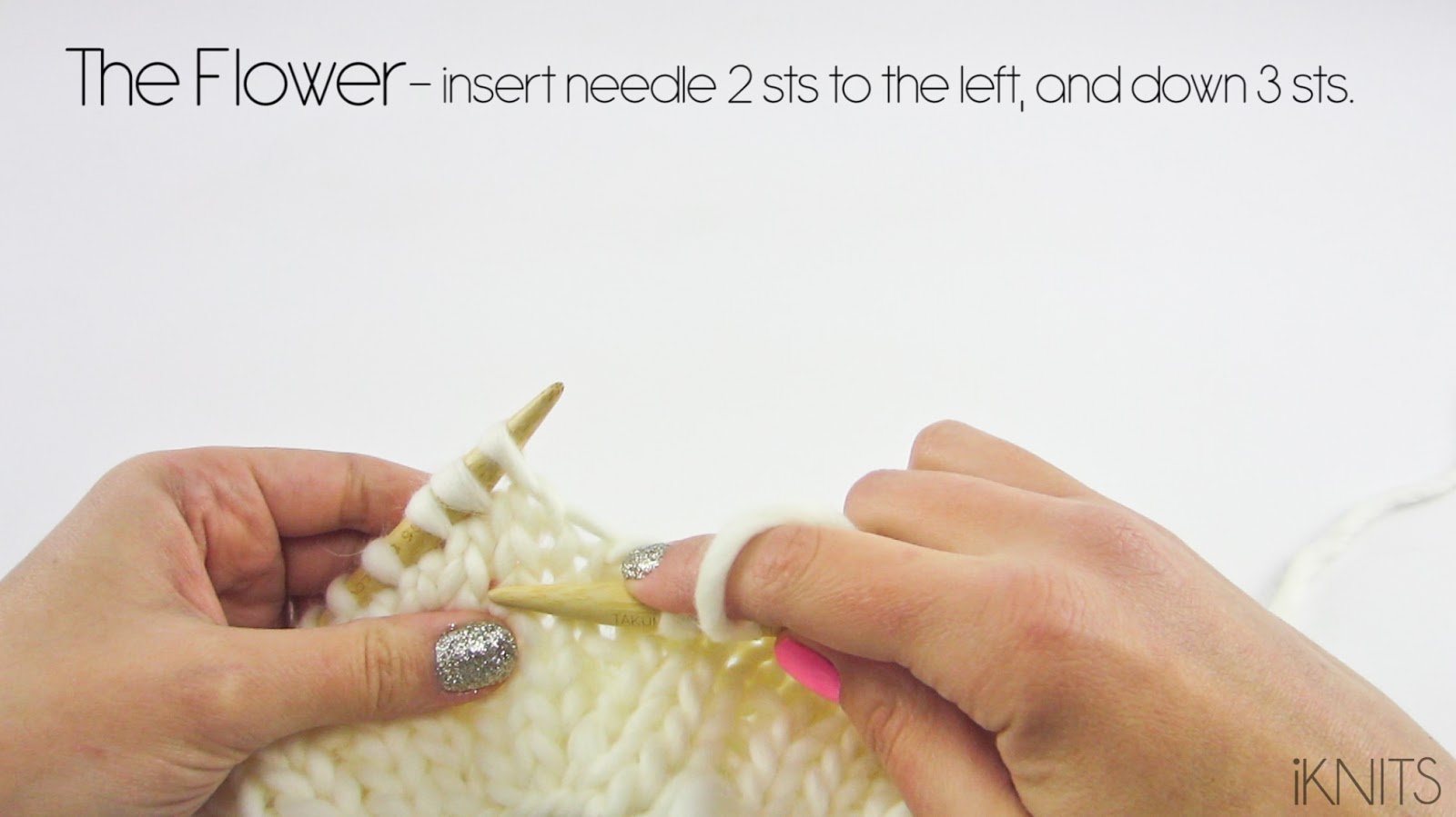 HOW TO KNIT THE DANDELION STITCH PATTERN AND PHOTO TUTORIAL iKNITS