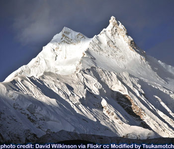 Manaslu (26,758 feet) photo credit by David Wilkinson