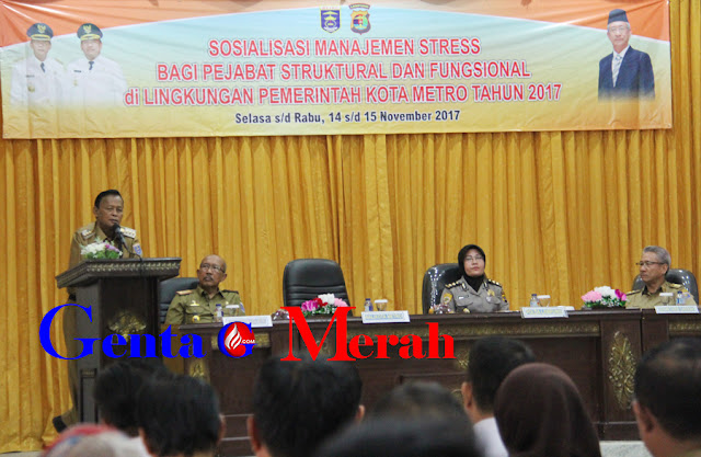 Dengan Manajemen Stress, Wali Kota Metro Berharap ASN Tingkatkan Kemampuan
