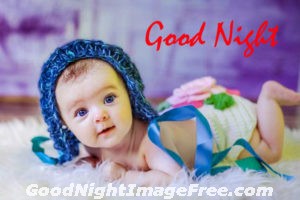 Baby Girl Saying Good Night Image