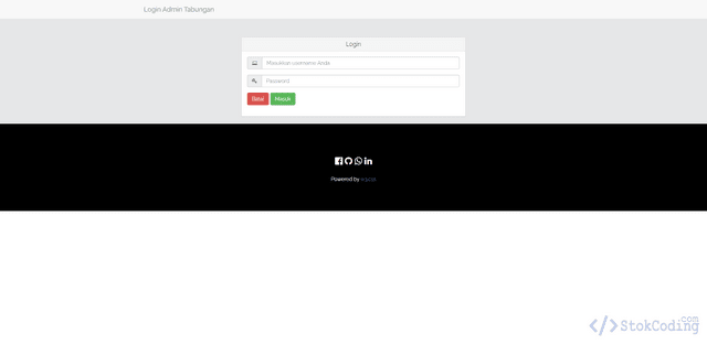 Sistem Informasi Tabungan Berbasis Web (PHP)
