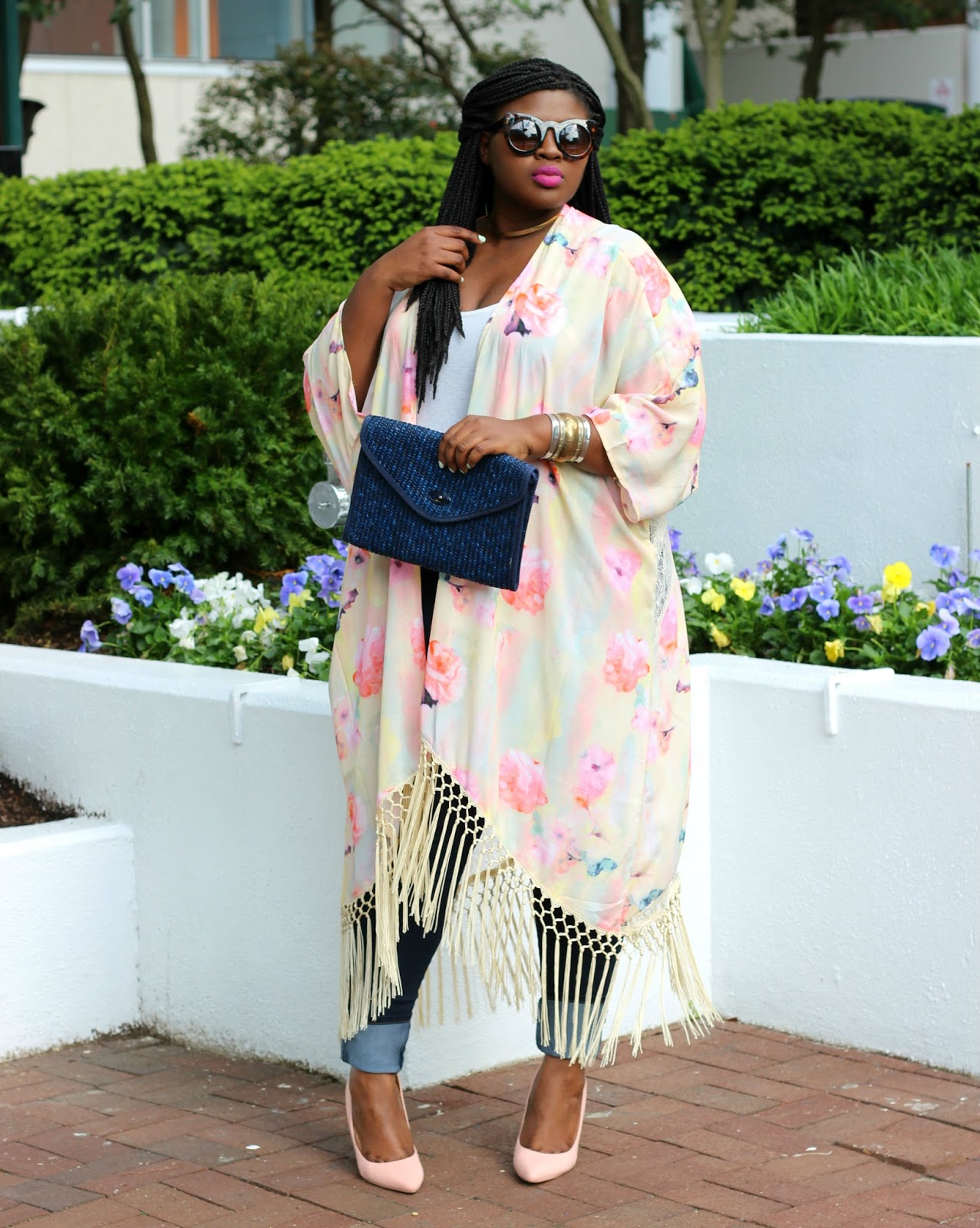 Fashion Nova has PlusSize? Pink Kimono & Rose Quartz Pumps - SUPPLECHIC