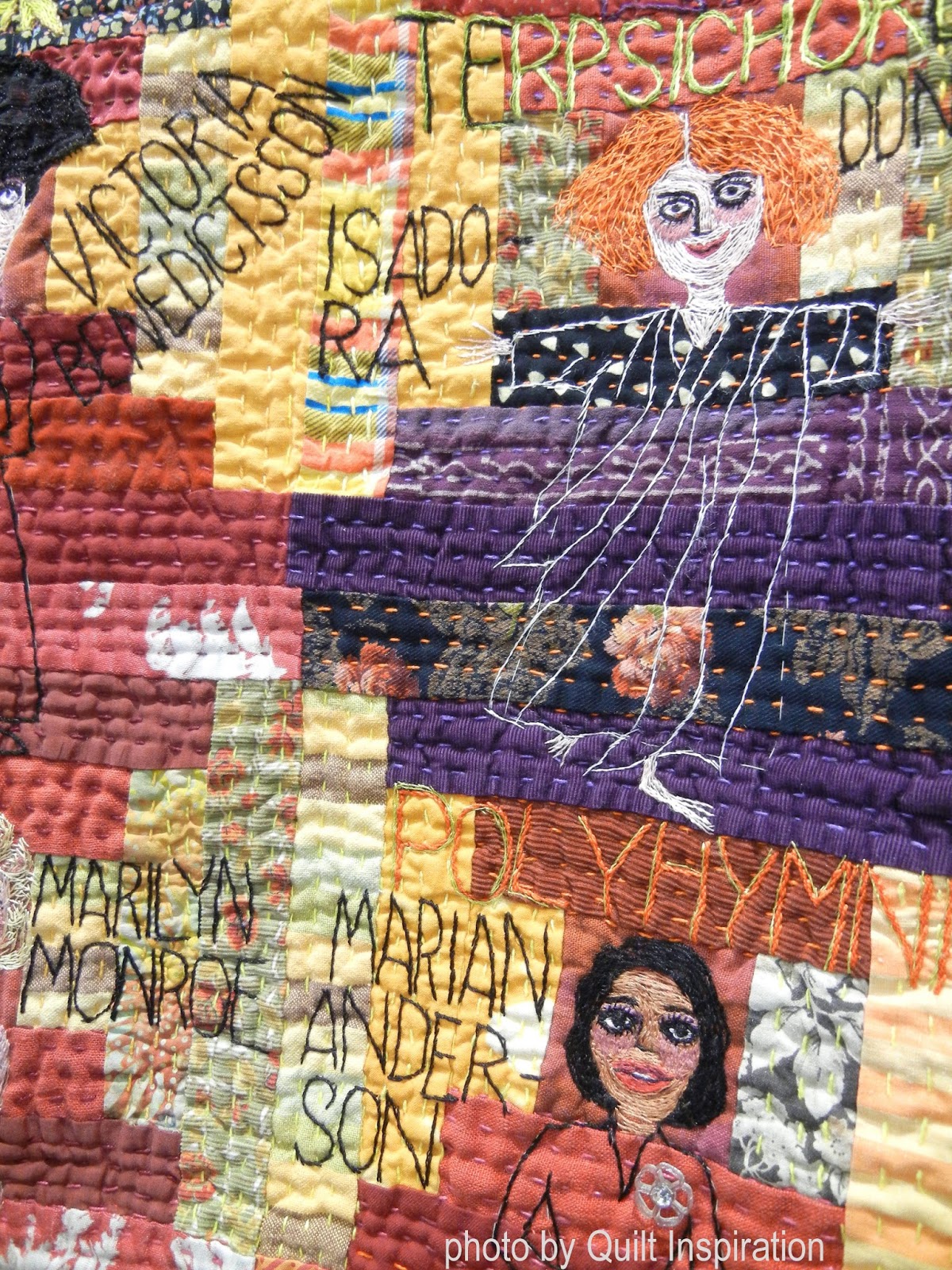Quilt Inspiration People and Portraits Art quilt exhibit