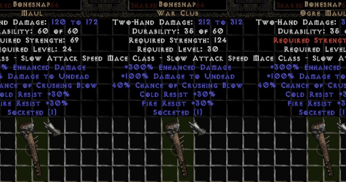 Best cRPGs BONESNAP, Diablo 2 Resurrected