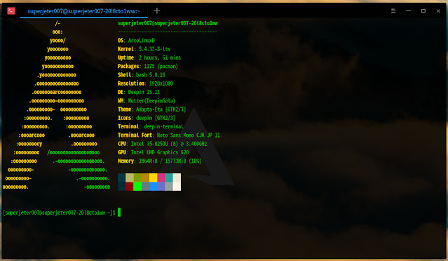 Arcolinux Arcolinuxd 4 11 Arcolinuxd 4 11を使用してdeepin Desktop環境を構築する
