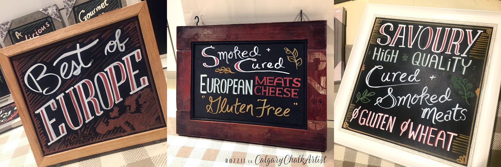 Rozzie Calgary Chalk Artist Calgary Chalkboards Update, Recent Work