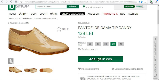 Pantofi Dandy 5th Avenue. De la Deichmann